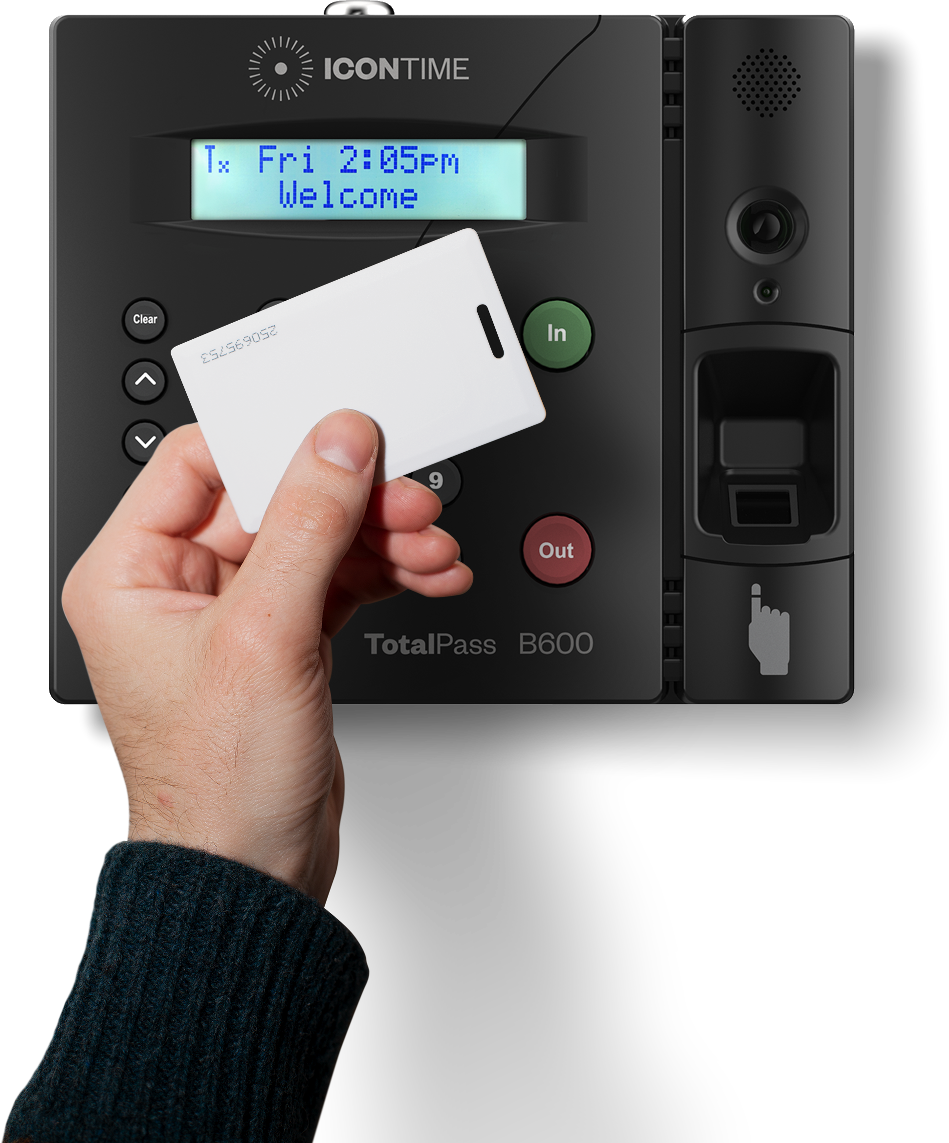 Icon Time Systems TotalPass P600 Proximity Card Employee Time